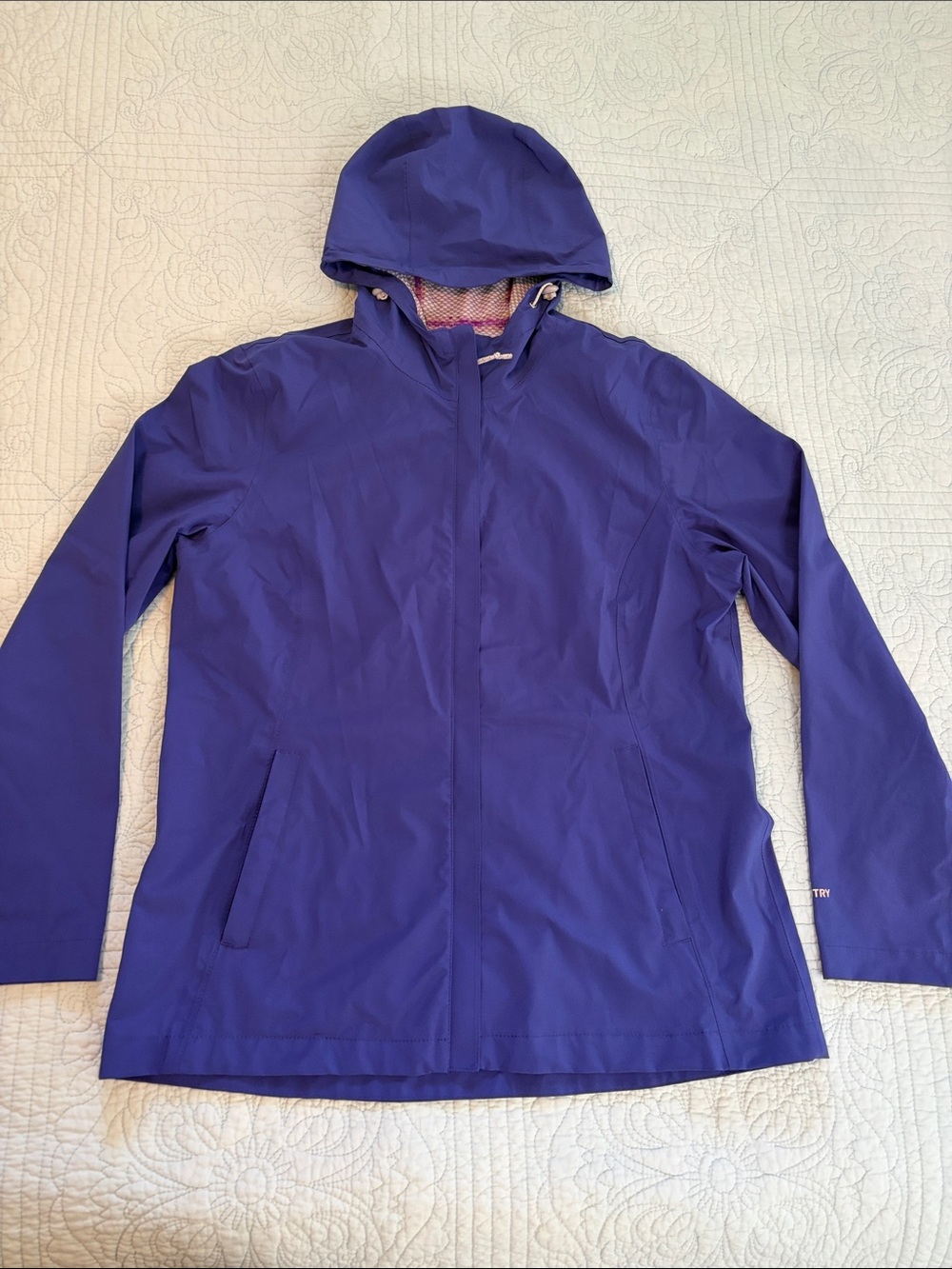 Women's Hooded Rain Jacket - Purple